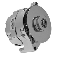 Tuff Stuff Chrome for Ford Alternator 100 AMP OEM Wire External Single V Groove