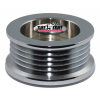 Tuff Stuff Chrome Billet Steel Alternator Pulley 5 Groove Serpentine 2.25" O.D