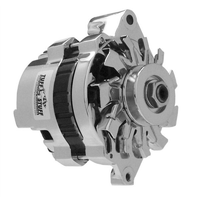 Tuff Stuff Chrome GM Mini Alternator60 Amp 1-Wire Single V-Groove Pulley