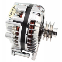 Tuff Stuff Chrome Chrysler Alternator 100 AMP OEM Wire External Regulator Dual V Groove Pulley