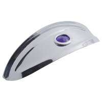 UPI Headlight Visor Suit 7" Round Headlight With Blue Glass Dot
