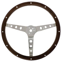 UPI 15" WOODGRAIN STEERING WHEEL