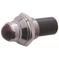 UPI Dash Indicator Light Red 12V, 3/8 O.D With Chrome Bezel