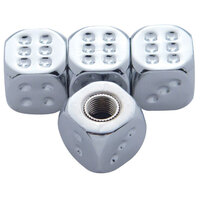 UPI Dice Vale Caps Chrome (4-Pack)