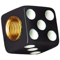UPI Dice Vale Caps Black With White Dots (4-Pack)