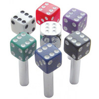 UPI Dice Door Lock Knob Black With White Dots (Pair)
