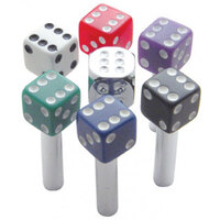UPI Dice Door Lock Knob Blue With White Dots (Pair)