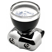 UPI Steering Wheel Spinner Knob Black With Clear Top & S/S Clamp