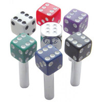 UPI Dice Door Lock Knob Purple With White Dots (Pair)