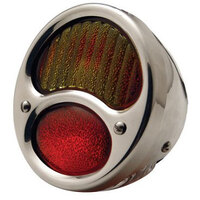UPI S/S R/H Rear Tail Light Assembly Suit 1928-31 for Ford With Red/Amber Lens