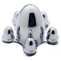 UPI Chrome Spider Wheel CapsSuit 5 X 4-1/2" Bolt Circle (Set Of 4)