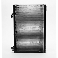 Vintage Air Condenser With Brackets 2.3./4" Tall x 14" Wide x .75" Thick, -8 Top, -6  Bottom