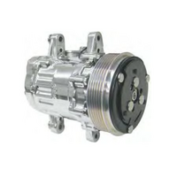 Vintage Air SD7 6-Groove serpentine pulley A/C Compressor Polished Finish