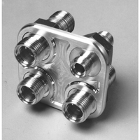 Vintage Air A/C & Heater 4-Way Bulkhead -6 & -10 Male O-Ring