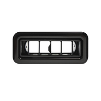 Vintage Air Streamline Louvre Black Anodised Trim With Black Vanes. Face Size 4" x 1.75" For 2.5"