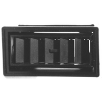 Vintage Air Rectangle Louvre All Black 3.875" x 2" For 2.5" Hose