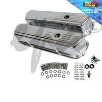 Chrome 308 Logo Tall Rocker Covers For Holden V8 With PCV Set