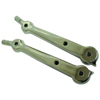 Vintique 1932 2" Chop Windscreen Posts Stainless Steel
