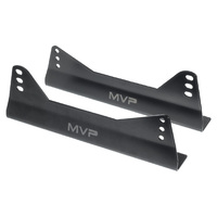 MVP 125mm Black Carbon Steel Seat Mounts Pair FIA Approved VPR-051