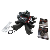 VPW Intake Manifold & Carburettor Kit Black Series RPM AirMax Single Plane Street Brawler 750 Vac Electric Choke Carbutetor Chev For Holden LS1 LS