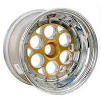 Weld Racing Wheel Magnum Micro Spline Aluminium Matte Gold 10 in. x 10.0 in. 27-Spline Bolt Circle 2.00 in. Backspace