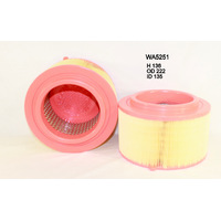 Wesfil air filter for Ford Ranger 2.5L 09/11-05/15 PX Petrol 4Cyl DPAT