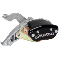Wilwood 1-Piston MC4 Mechanical Park Brake Caliper L/H - Black 1.19" Bore Size, 0.81" Disc Width, 6407 Pad Plate WB120-12070-BK