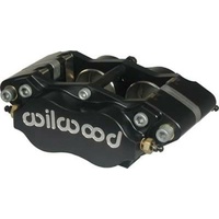 Wilwood 4 Piston Radial Mount Billet Narrow Dynalite Caliper 1.75"/1.75" Bore Size, 0.38" Disc Width, Side Inlet, 7216 Pad Plate WB120-6453-SI