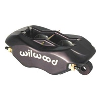 Wilwood 4 Piston Lug Mount Forged Billet Dynalite Caliper (Black) 1.75"/1.75" Bore Size, 0.38" Disc Width, 7112 Pad Plate WB120-6818
