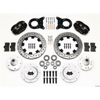 Wilwood Forged Dynalite Big Brake Front Brake Kit (Forged Hub) Drilled Rotor Suit Mustang 1965-69, also Falcon XR-XF Modifications Required WB140-1107