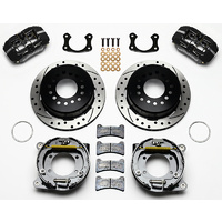 Wilwood Dynapro Low-Profile Rear Brake Kit - 4-Piston 11" Suit Small for Ford With 2.50 Offset & Internal Park Brake WB140-11403-D