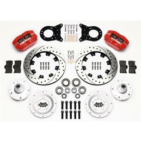 Wilwood Dynapro Dust-Boot Front Red Brake Kit - 4-Piston 12.19" Suit 63-69 for Ford Fairlane, Falcon, Ranchero, Torino & 63-67 Mercury Comet, Cougar W