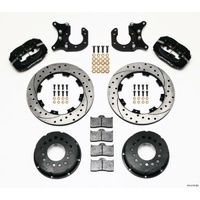 Wilwood Forged Dynalite Pro Series Rear Brake Kit Billet Suit Big for Ford New Style, 2.50" Axle Offset, Drilled WB140-2118-BD