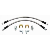 Wilwood Universal 16" Braided Flexline Kit, 3/8"-24 Chassis Fittings WB220-7699