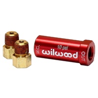 Wilwood Residual Pressure Valve Red - 10psi, With Fitings WB260-13784