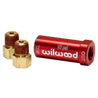 Wilwood Residual Pressure Valve Red - 10psi, With Fitings WB260-13784