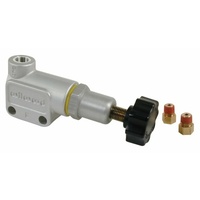 Wilwood Knob Style Proportioning Valve with 1/8-27 NPT Inlets Also Includes Tube Nut Adapters for Installation of 3/8" Tubing WB260-8419