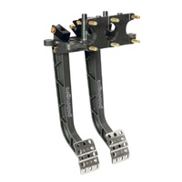 Wilwood Adjustable Reverse Mount Triple Master Cylinder Pedal Assembly Clutch & Brake, 6.25:1 Pedal Ratio WB340-11299
