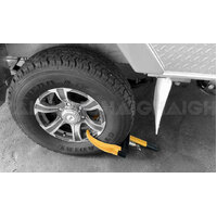 Haigh Heavy Duty Anti Theft Car Boat Trailer Caravan Wheel Lock Clamp Security WC103