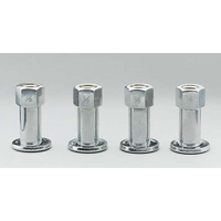 Weld Racing Open End Wheel Nut and Washer 1/2" Suit Draglite, Rodlite, Prostar Wheels (4 Pack)