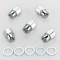 Weld Racing Open End Wheel Nut and Washer 7/16" Suit Alumastar, Magnum Drag Wheels (5 Pack)