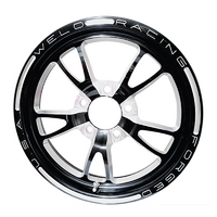 Weld Racing Full Throttle Drag Front Runner 1-Piece Black 15" x 3.5" 2.25" B/S Suit 5 x 4.75" B/C