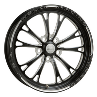 Weld Racing V-Series Drag Front Runner 1-Piece Black 15" x 3.5" 1.75 B/S Suit 5 x 4.75" B/C