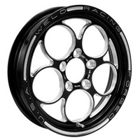Weld Racing Magnum 2.0 Drag Front Runner 1-Piece Black 15" x 3.5" 1.75 B/S Suit 5 x 4.75" B/C