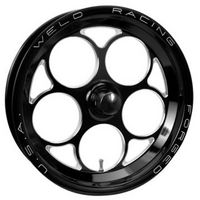 Weld Racing Magnum 2.0 Drag Front Runner 1-Piece Black 17" x 2.5" 1.13 B/S Suit Anglia Spindle Mount