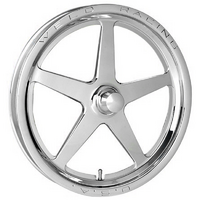 Weld Racing AlumaStar 2.0 1-Piece 17 x 2.125" Spindle Mount Wheel Polished Finish Anglia Spindle Mount with 1.06" Backspace