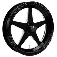 Weld Racing AlumaStar 2.0 1-Piece 15 x 3.5" Spindle Mount Wheel Black Finish Strange Spindle Mount with 1.75" Backspace