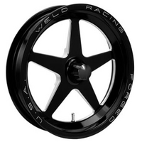Weld Racing AlumaStar 2.0 1-Piece 17 x 2.25" Spindle Mount Wheel Black Finish Anglia Spindle Mount with 1.13" Backspace