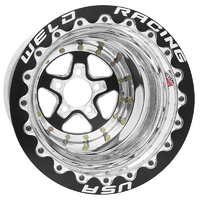 Weld Racing AlumaStar Pro 15 x 12" Double Bead-Loc Wheel Black Centre /Polished Outer Finish with Black Bead-Loc5 x 4.75" Bolt Circle with 3" Backspac