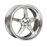 Weld Racing Forge Star 18x8.5" Polished Aluminium Wheel 5x4.5" with 45mm Offset, 6.320" Backspace, 2.874" Centre Bore